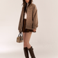 Leopard Print Knit Cardigan ASG0057
