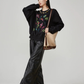 Crew Neck Embroidered Top FER0154