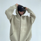 Embossed Logo Zip Hoodie YLS0910