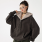 Duty Half Zip Collar Fleece Hoodie ACS0321