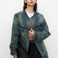 Collarless Short Denim Jacket JLC0005