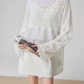 Patchwork-Style Lace Switch Tunic FER0266