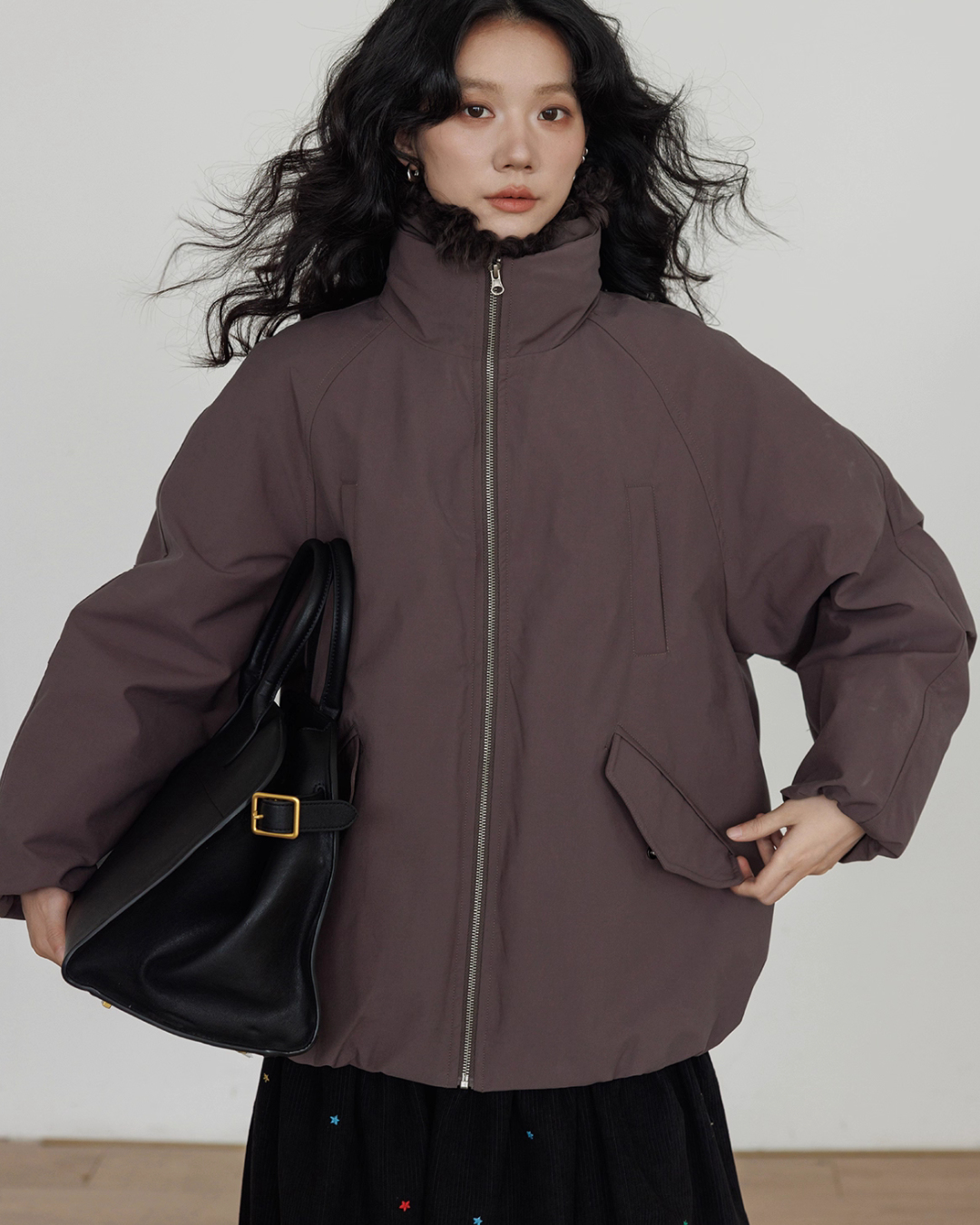Wool Collar Vintage Jacket VAS0173