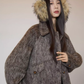 Vintage Mocha Brown Wool Jacket / Mini Skirt SUY0017