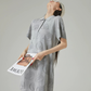 Graphic Knit Polo Mini Dress FER0233
