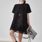 Rhinestone Short-Sleeve T-Shirt Dress FER0080