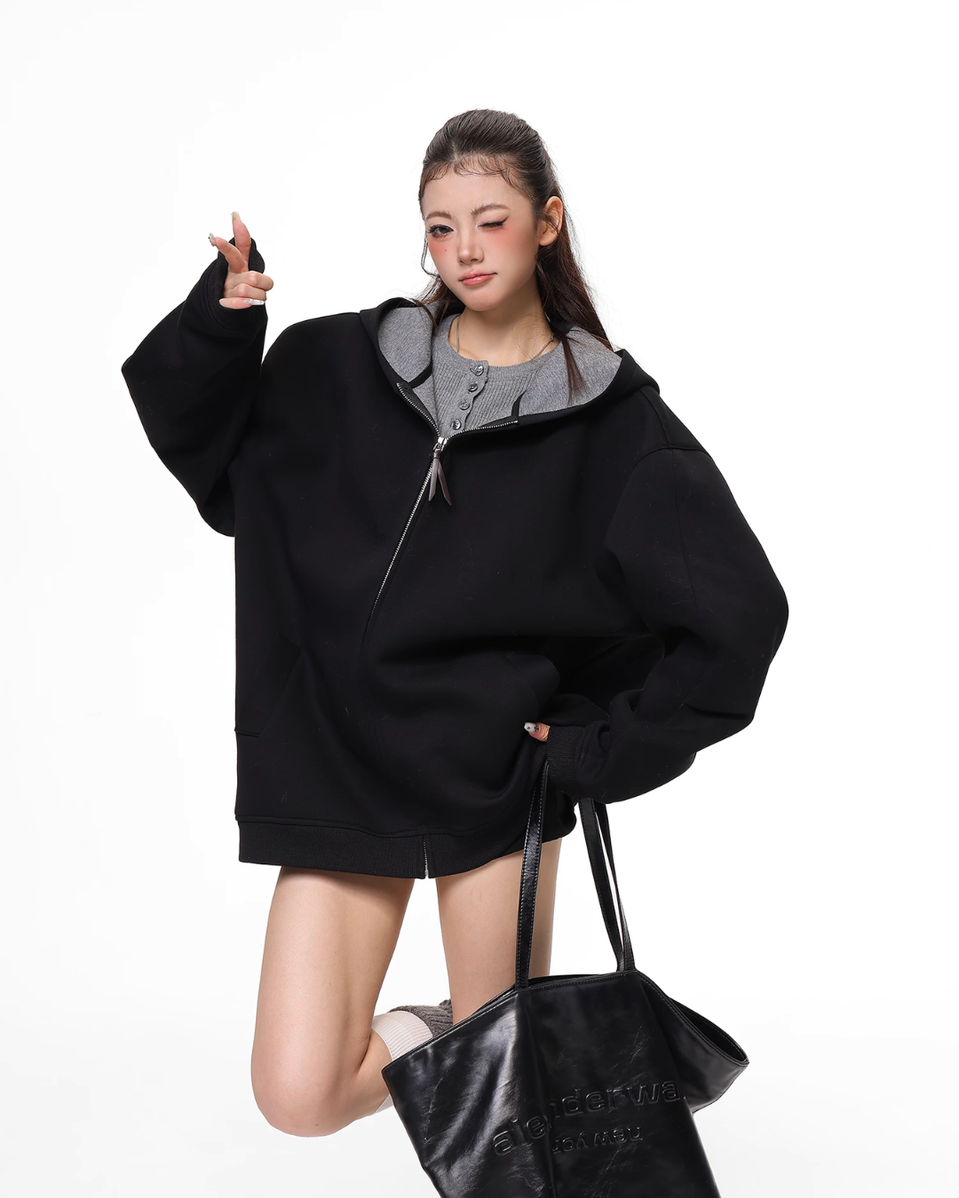 Big Silhouette Zip Hoodie ACS0297