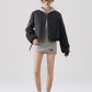 Round Neck Cropped Jacket WEO0019