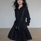Polo Collar Long-Sleeve Dress VAS0190