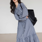 Ribbon Gingham Check Dress VAS0145