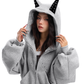 Ear Design Studded Hoodie BGS0022