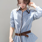 Blue Stripes Long-Sleeve Shirt WDB0015