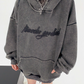 Loose Damage Embroidered Hoodie YLS0050