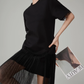 Mesh Short-Sleeve T-Shirt Dress FER0073