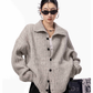 Stand Collar Knit Cardigan ICM0098