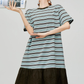 Mixed Material Casual Dress FER0337