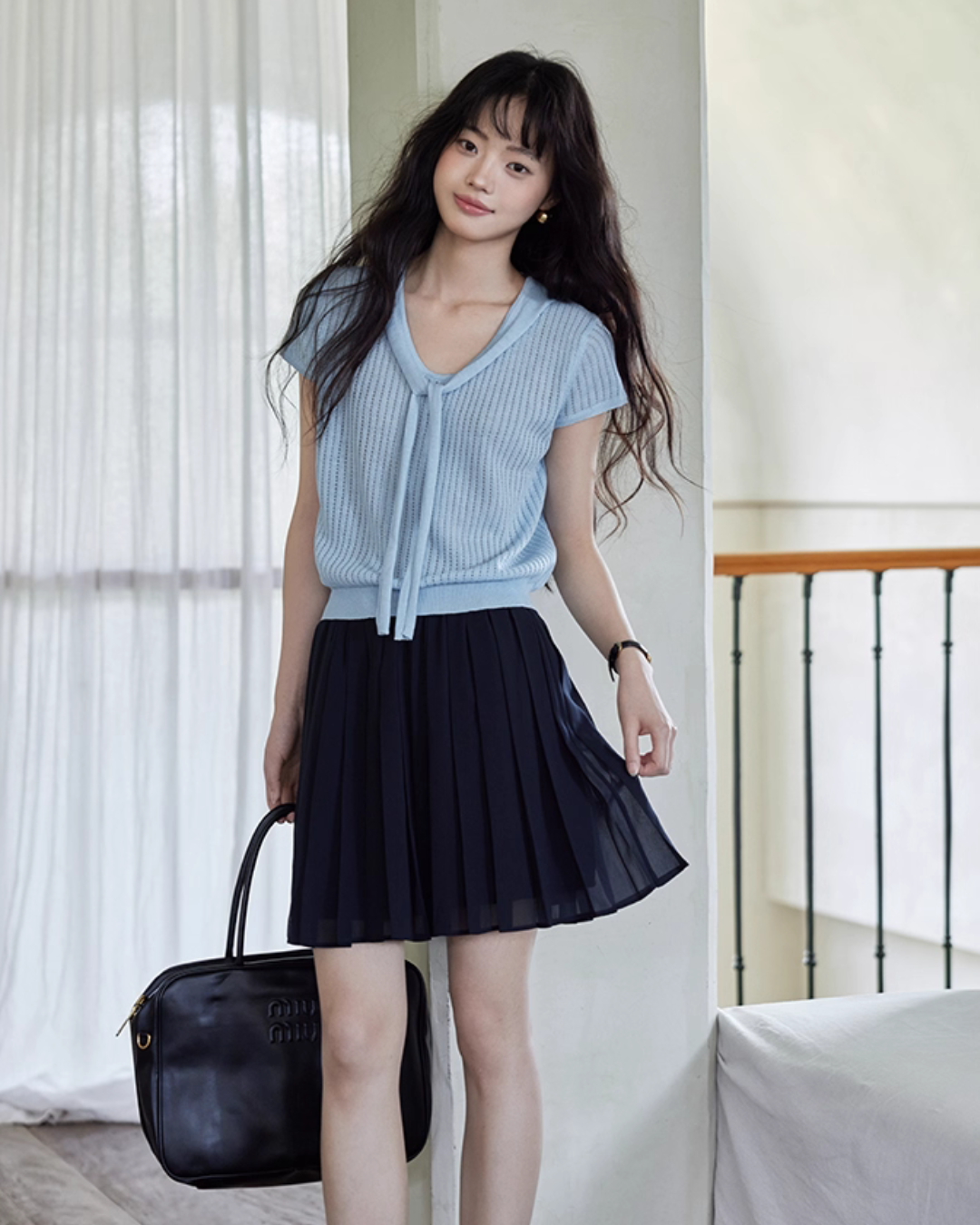 French Sleeve Knit Top SMS0027