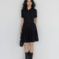 Plain Tiered Shirt Dress VAS0103