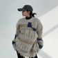 Retro Pattern Damage Knit YLS0716