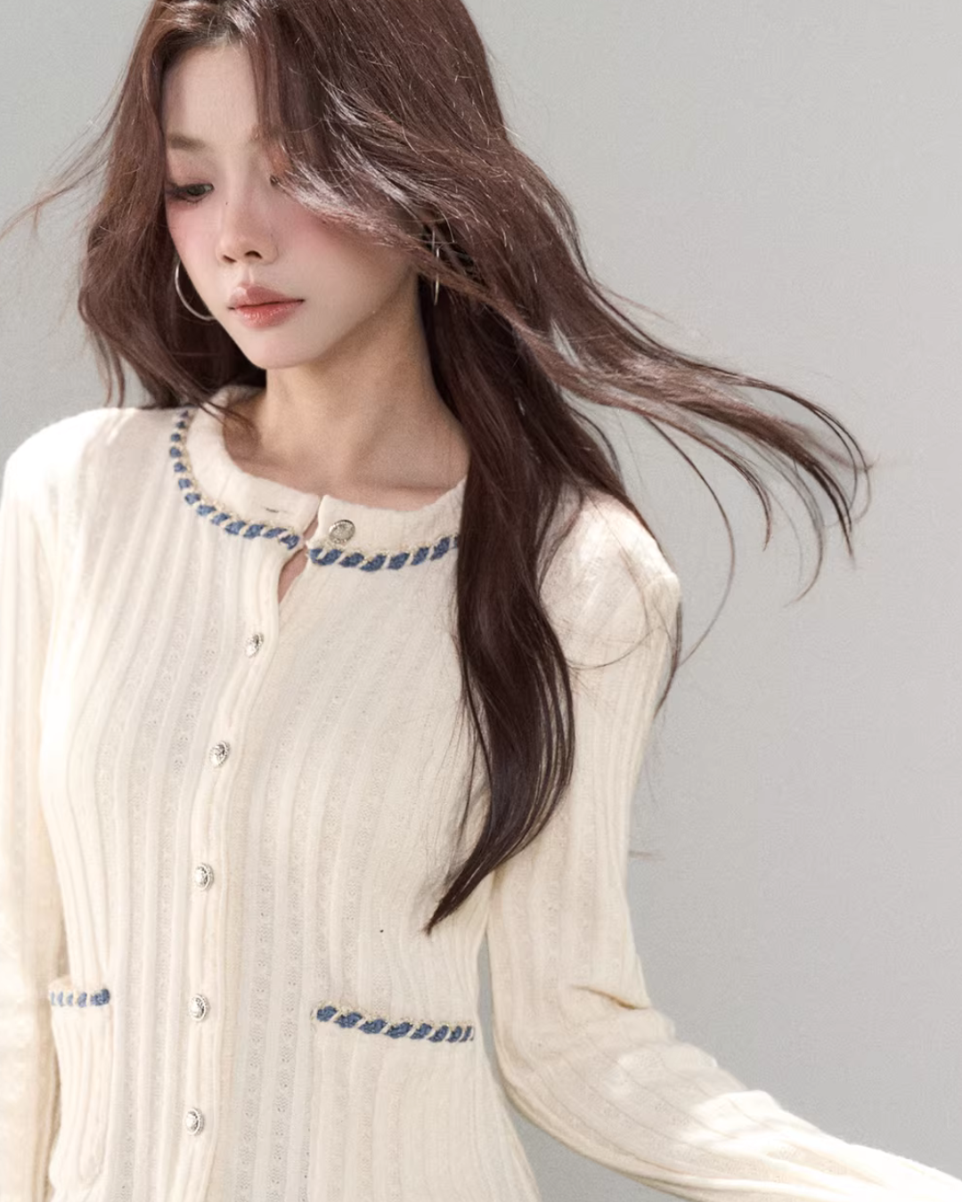 Round Neck Tight Knit Top WDB0025