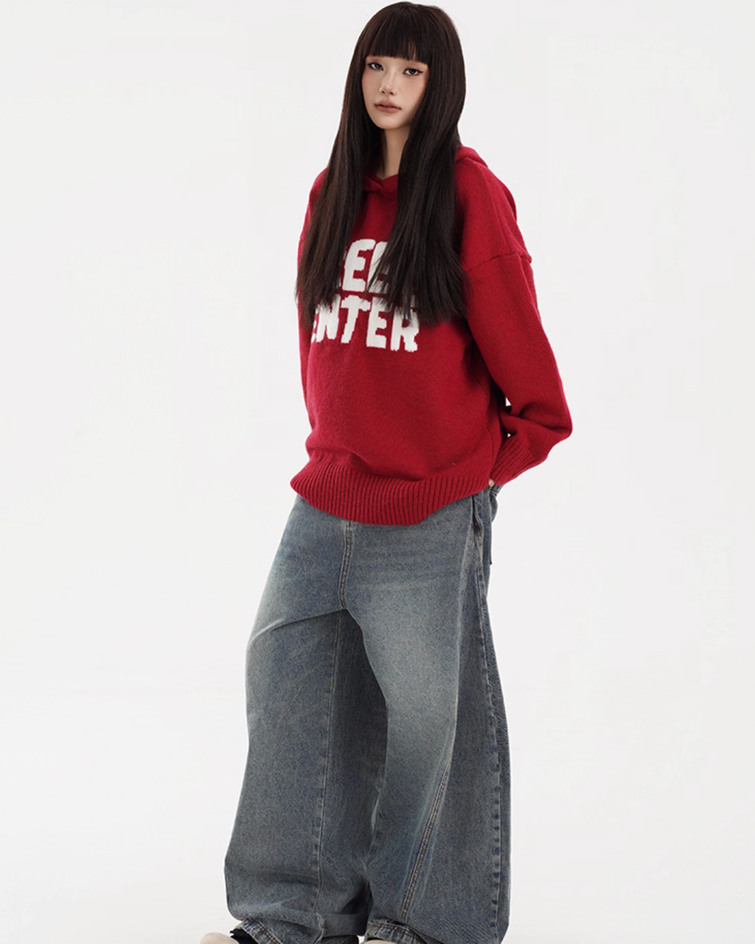 Hooded Knit Hoodie FEC0005