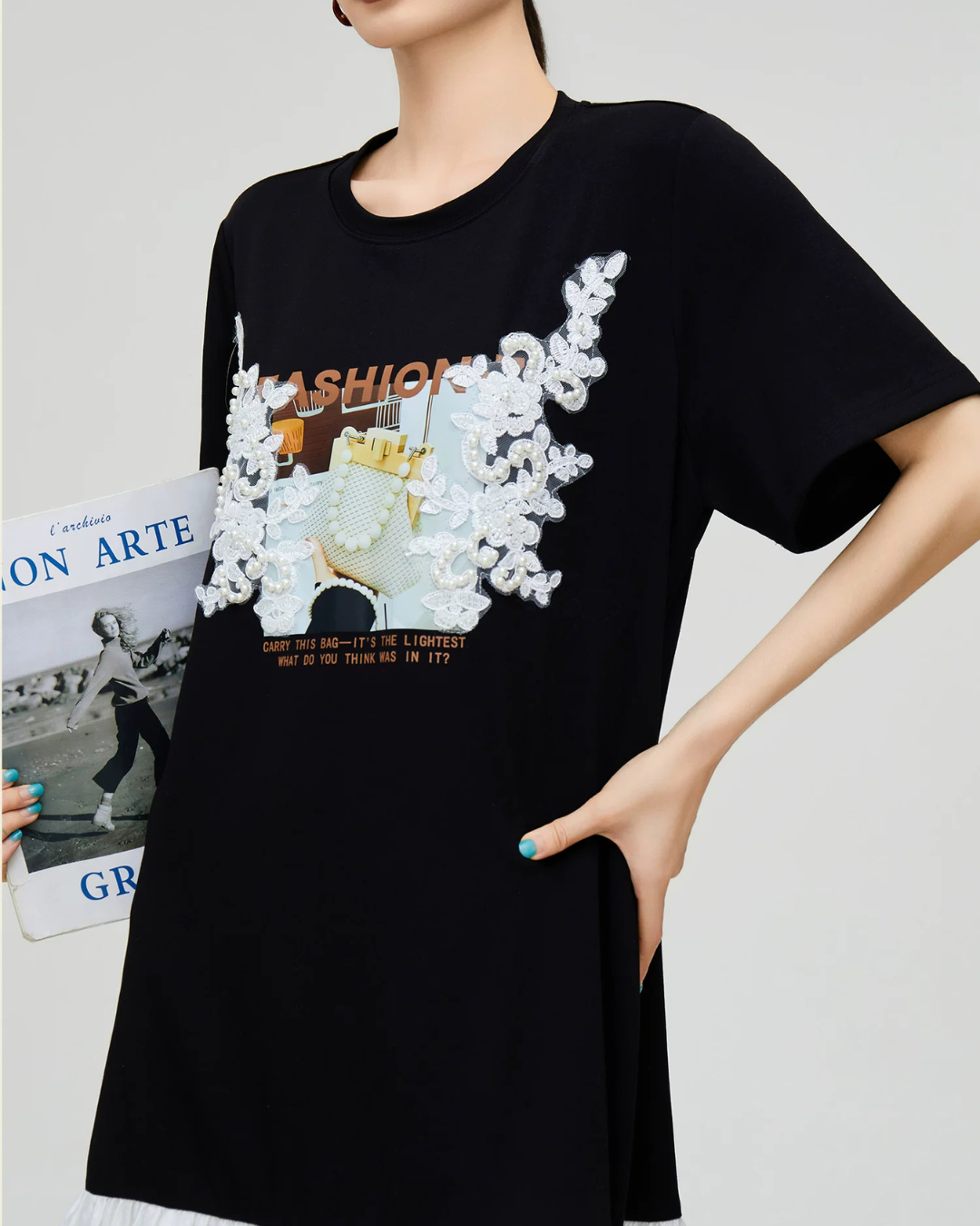 Mixed Material Docking Dress FER0299