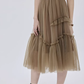 Ruffled Mid-Length Skirt SHN0028