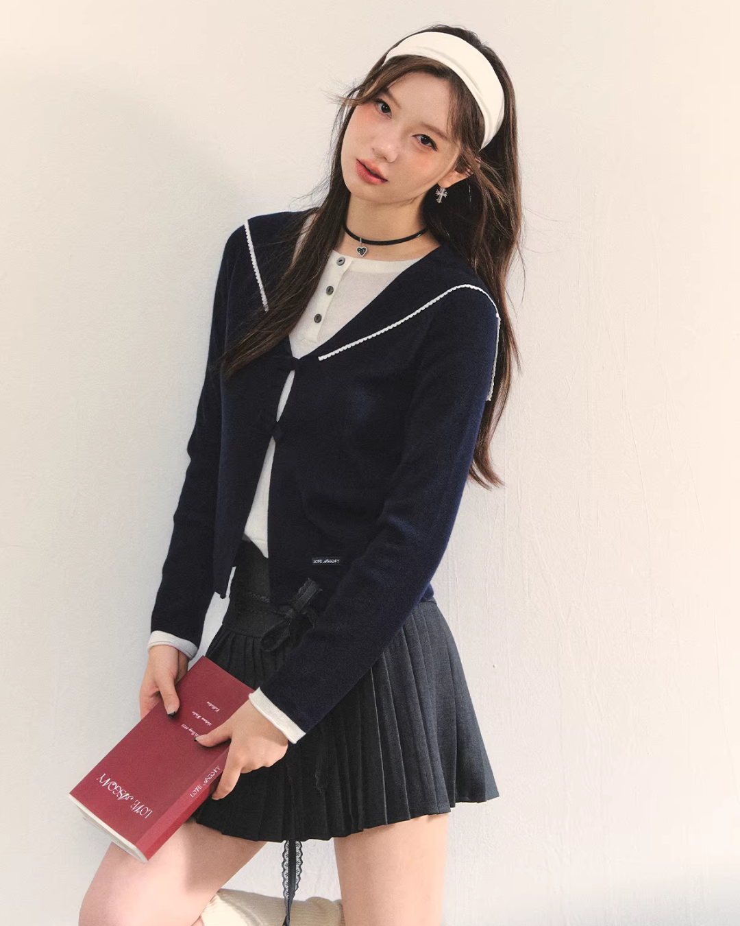 Sailor Collar Layered-Style Top ASG0078