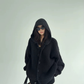 Oversized Hooded Knit Cardigan YLS1059