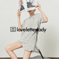 Gray Chiffon Short Sleeve Tops / Short Pants LLA0449