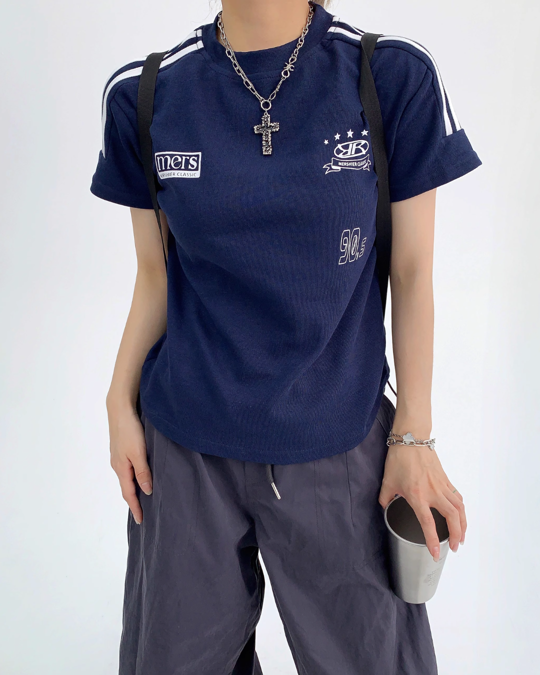 Sleeve Line Uniform T-Shirt YLS0212