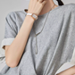 Gray Irregular Short-Sleeve Dress FER0049
