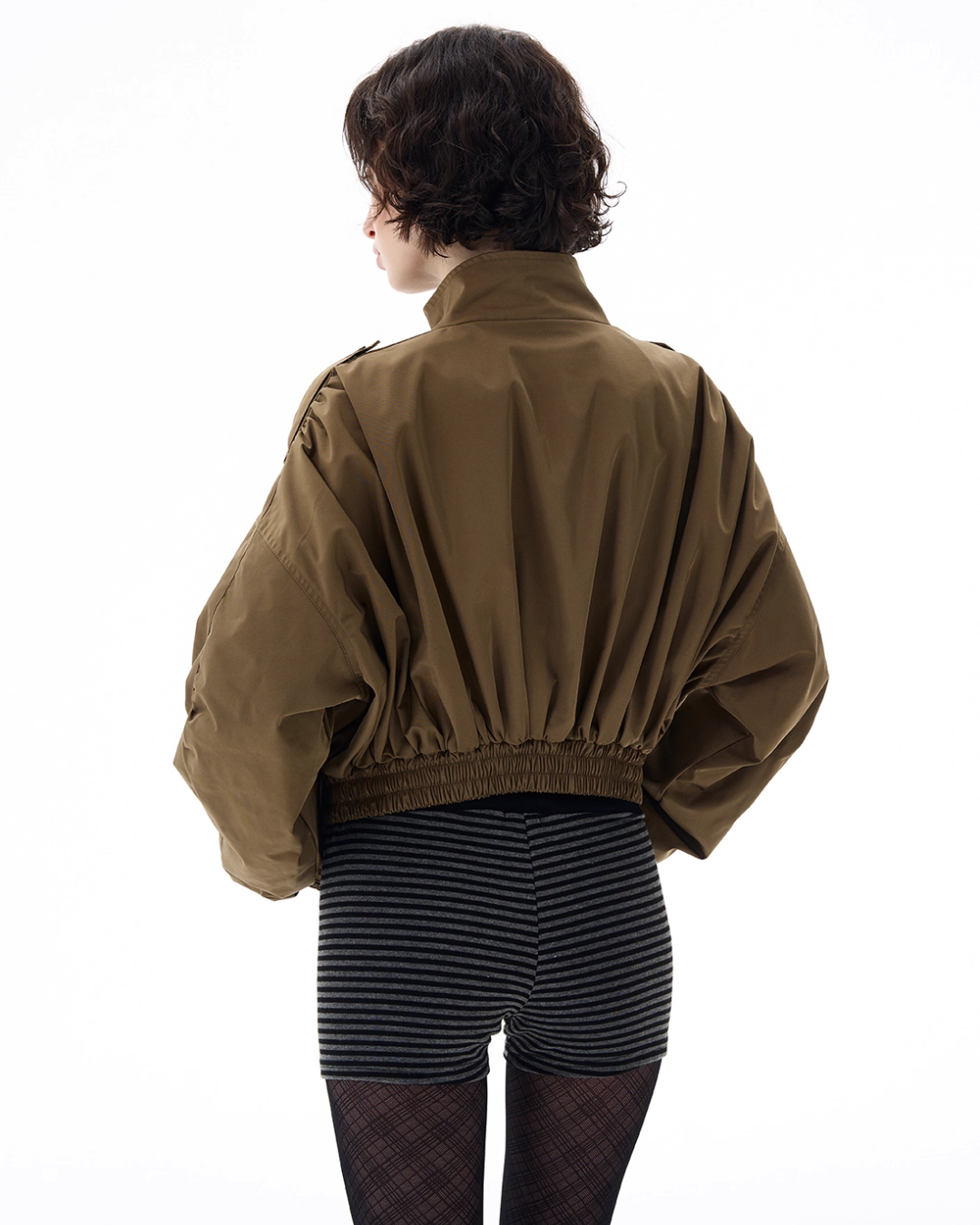 Stand Collar Short Jacket WLS0004