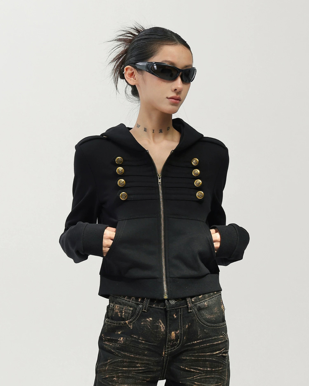 Napoleon Double-Breasted Hoodie Jacket ACS0370