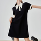 Color-Block Design Polo Dress FER0217