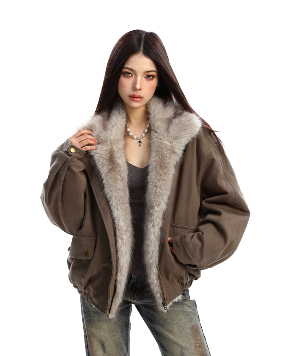 2way Faux Fur Blouson BGS0031