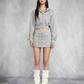 Cropped Hoodie & Mini Skirt Setup AAD0001