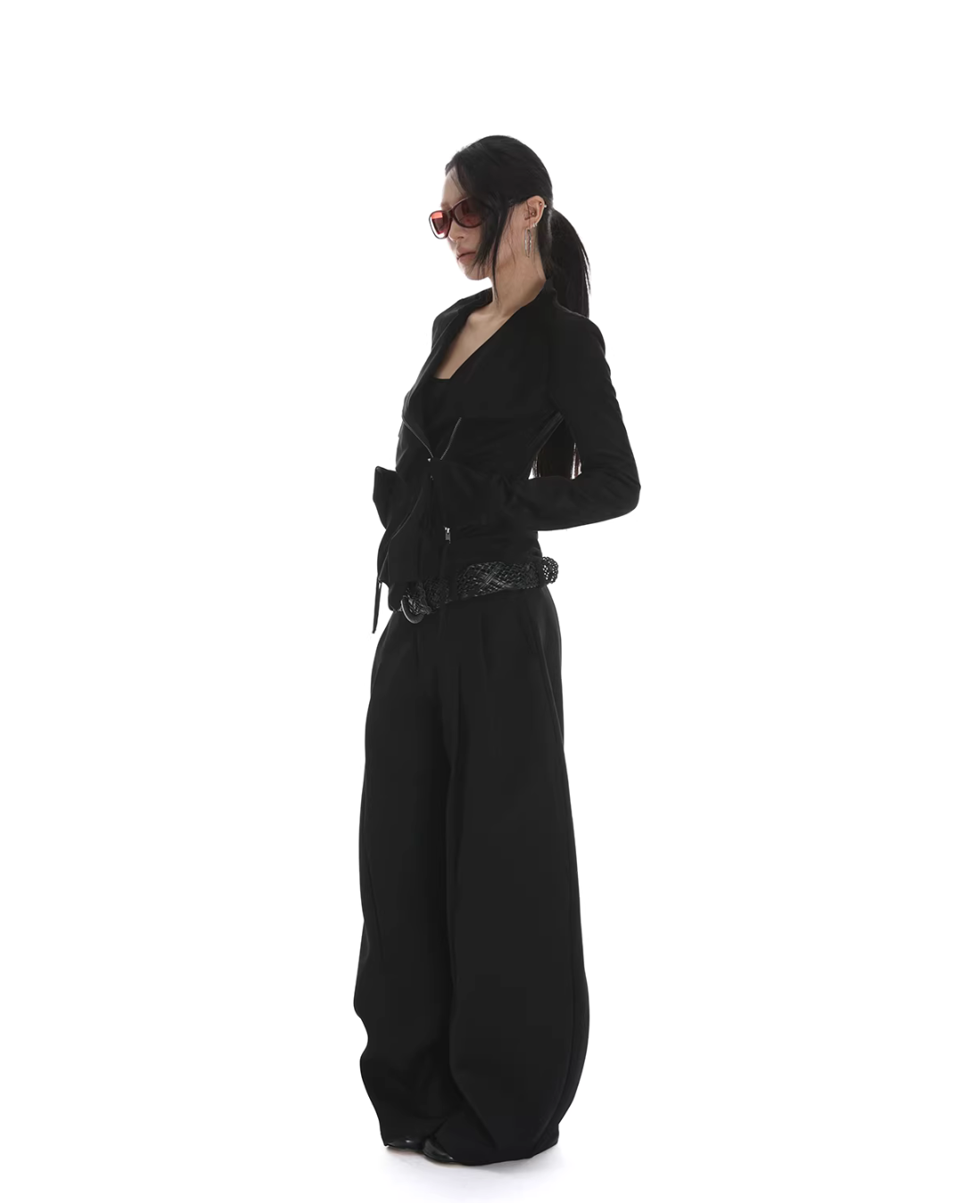 Suede Slim Short Jacket IMX0002