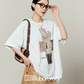 Letter Print Short-Sleeve T-Shirt LLA0651