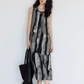Sleeveless Tiedye Flare Dress VAS0079