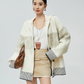 Cowichan-Style High Neck Knit Cardigan FER0372