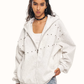 Studded Zip-Up Hoodie ZTS0031
