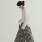 Plaid Linen Wide Pants EPR0003