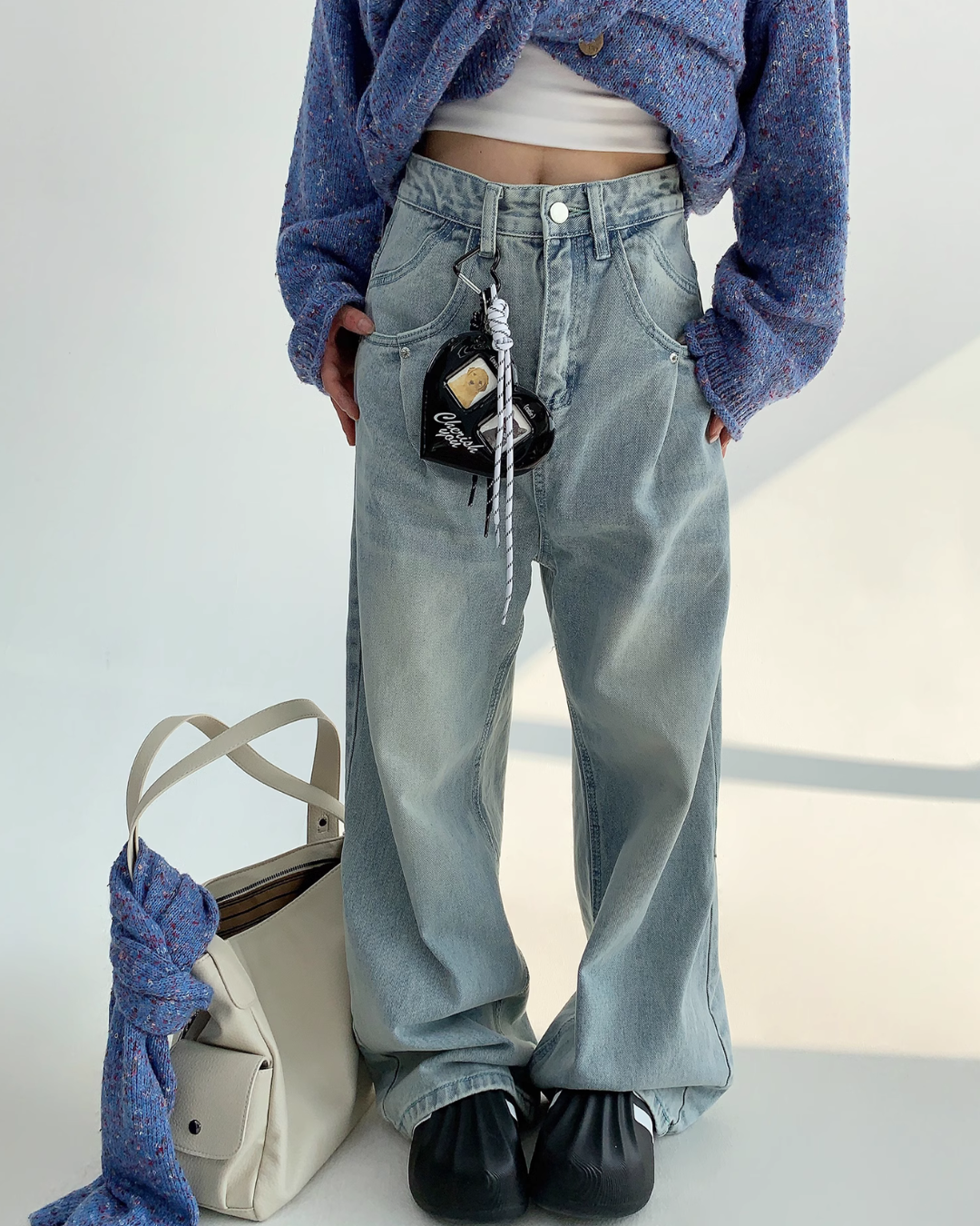 Retro Wide Denim Pants YLS0754