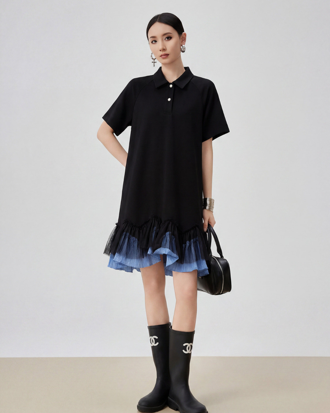 Docking Frill Polo Dress FER0305
