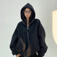 Zip Design Sweat Hoodie YLS0738