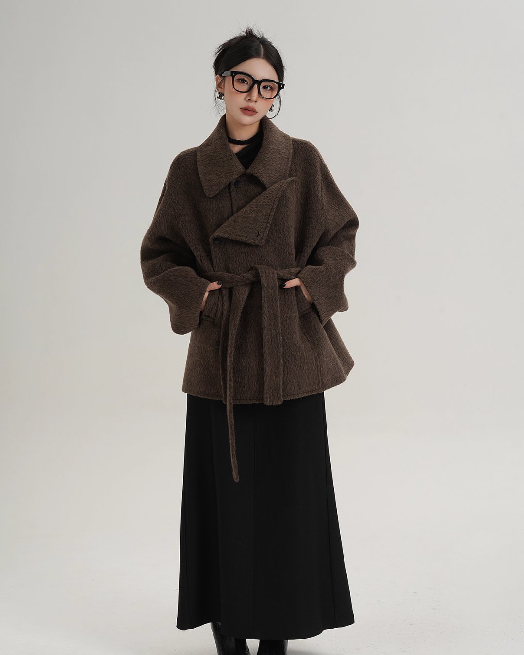 Fake Wool Trench Coat SRS0372