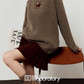 Star Logo Mock Neck Top/Pleated Skirt LLA0568