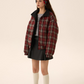 Plaid Down Jacket EZK0030