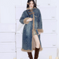 Inner Fur Denim Long Coat PUC0004